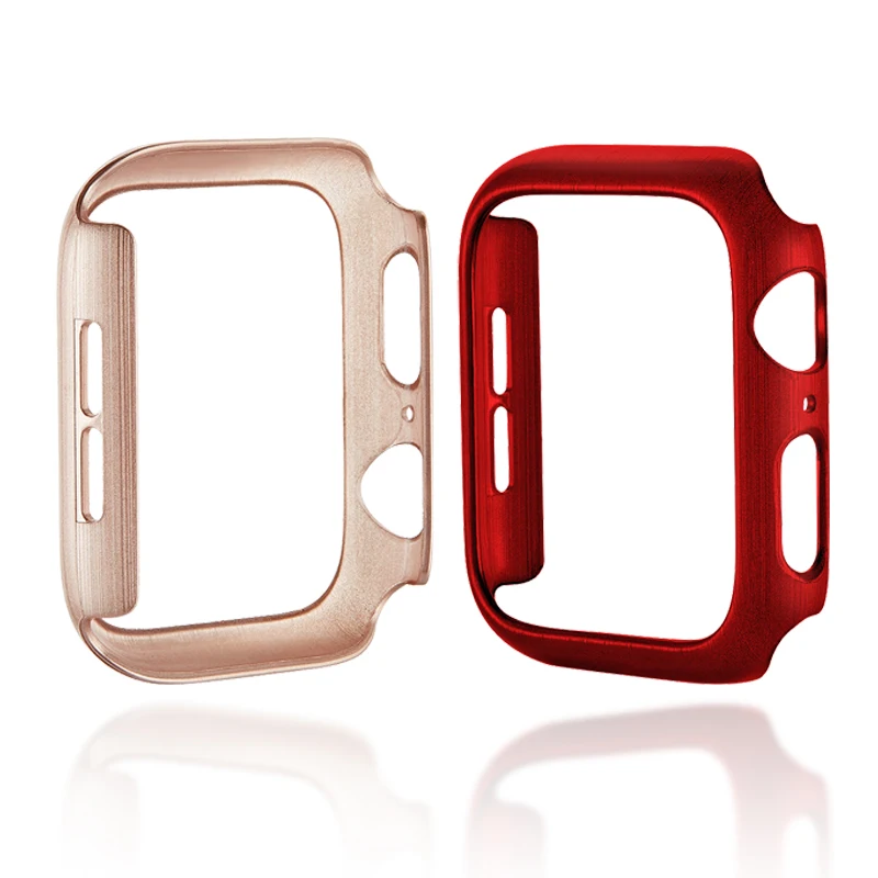 Чехол для часов из поликарбоната Apple Watch 4 3 2 1 защитный чехол рамка iwatch 44 мм 40 38 42