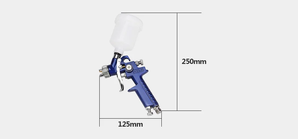 FIVEPEARS H-2000 HVLP распылитель 0,8 мм сопло профессиональные мини воздушные краскопульты Аэрограф для окрашивания автомобиля аэрограф