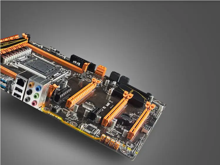 HUANAN Чжи Deluxe X79 игровая материнская плата LGA 2011 ATX Процессор E5 2680 V2 SR1A6 4x8G 1600 МГц 32 GB DDR3 RECC памяти с охладитель