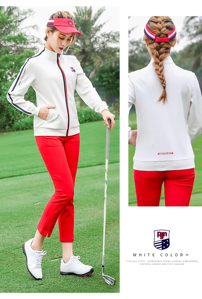PGM гольф одежда для гольфа Осень Зима ветровка женская спортивная куртка нарядные топы с длинными рукавами