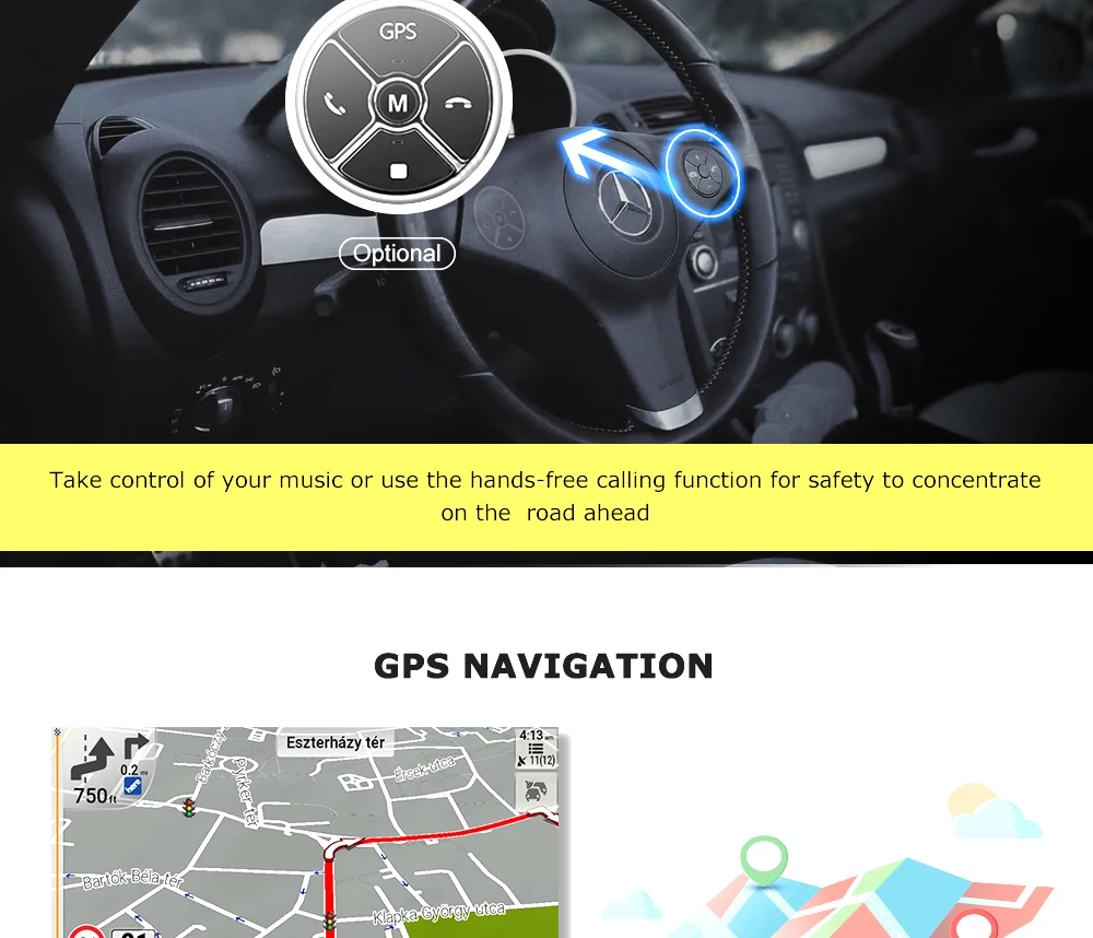 Josmile1 din Автомобильный Радио gps Android 9,0 автомобильный мультимедийный плеер для Mercedes/Benz Smart Fortwo W453 W257 навигация