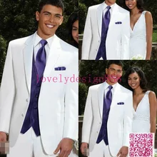 4 фото мужчины в костюм мужчины бизнес платье белый 2 кнопки свадьба мужчины в приталенный одежда жених костюм( куртка+ брюки+ перевязка+ жилет