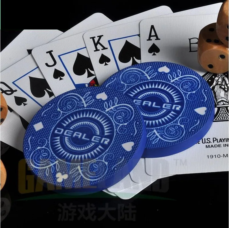 

Premium Ceramic Dealer Flower Pattern Texas Hold'em Poker Gambling Casino Chip Wholesale