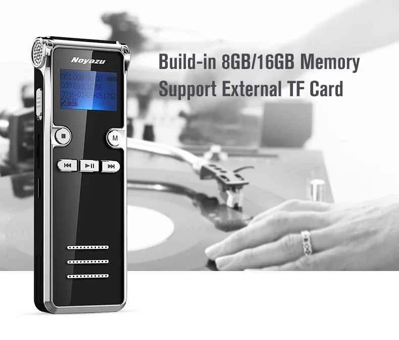 Noyazu 906 8GB Диктофон профессиональный мини диктофон 10 дней флэш аудио запись рекордер флэш-накопитель gravador de voz