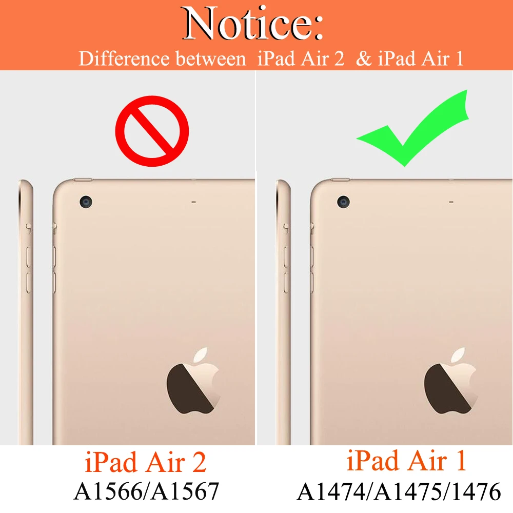 Для iPad Air Чехол A1475 A1476 чехол для 1 Smart Wake Sleep силиконовый Fundas Coque|Чехлы планшетов и