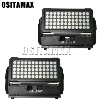 

2pcs/lot New wall washer flood lighting 60x10w 4in1 dj stage building wash led city color waterproof outdoor powercon