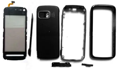 

Black Full Housing Cover Case Keypad Button Digitizer Touch Screen For Nokia 5800 5800MX