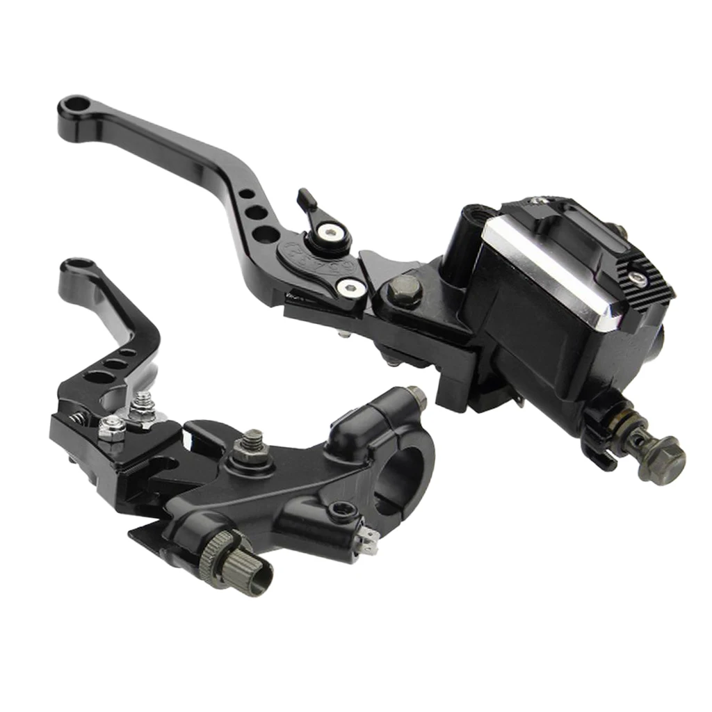 Pair 7/8'' 22mm Clutch Brake Master Cylinder Reservoir Levers for Kawasaki Motorcycle Parts Cilindro palancas cylindre leviers