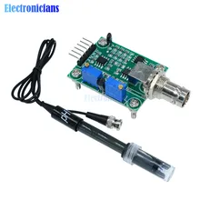 Жидкий PH значение обнаружения сенсор модуль мониторинга плата управления для Arduino BNC электрод зонд управление Лер