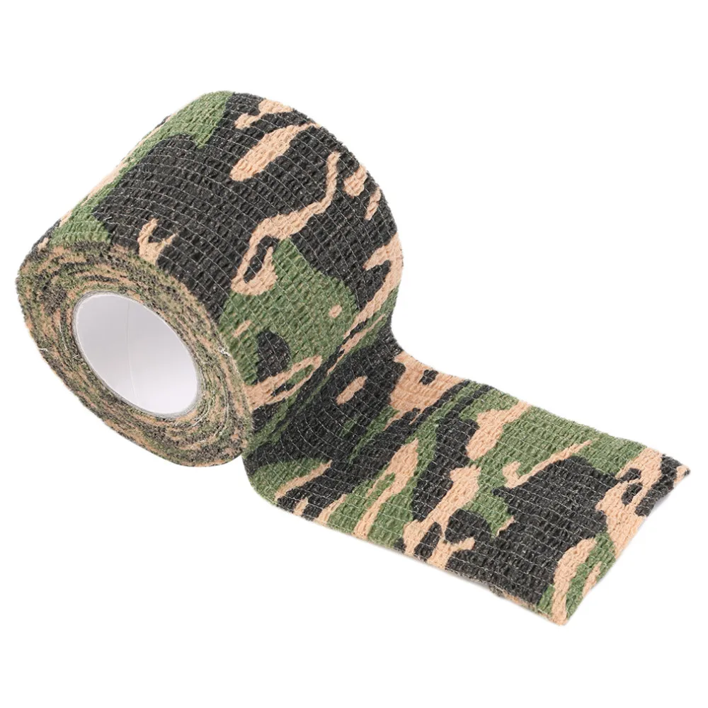 New 1 Roll Men Army Adhesive Camouflage Tape Stealth Wrap Outdoor Hunting drop shipping