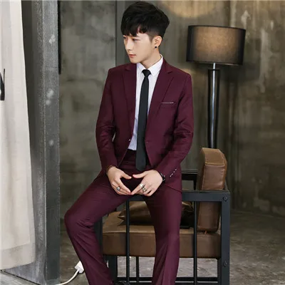4-color-Male-Blazers-and-Suit-Trousers-Pure-Color-Men-Sets (1)