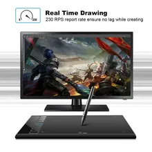 On sale Digital Tablets Original Ugee M708 10*60 Smart Graphics Drawing Tablet for painting rechargeable Pen Anti-fouling glove