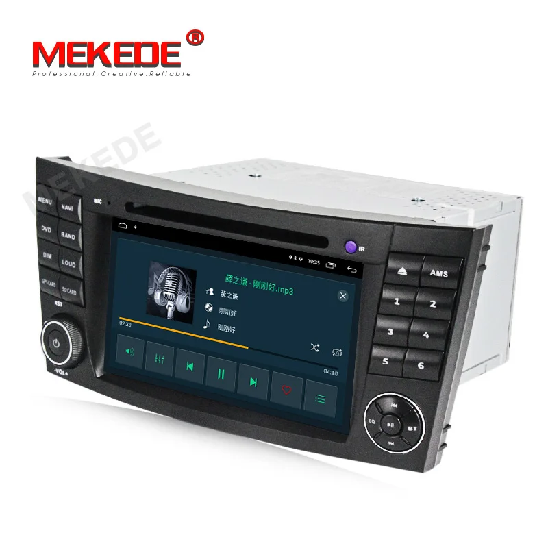 Best MEKEDE Two Din Car Multimedia Player Android 9.1 DVD Player For Mercedes/Benz/E-Class/W211/E300/CLK/W209/CLS/W219 GPS Radio 2