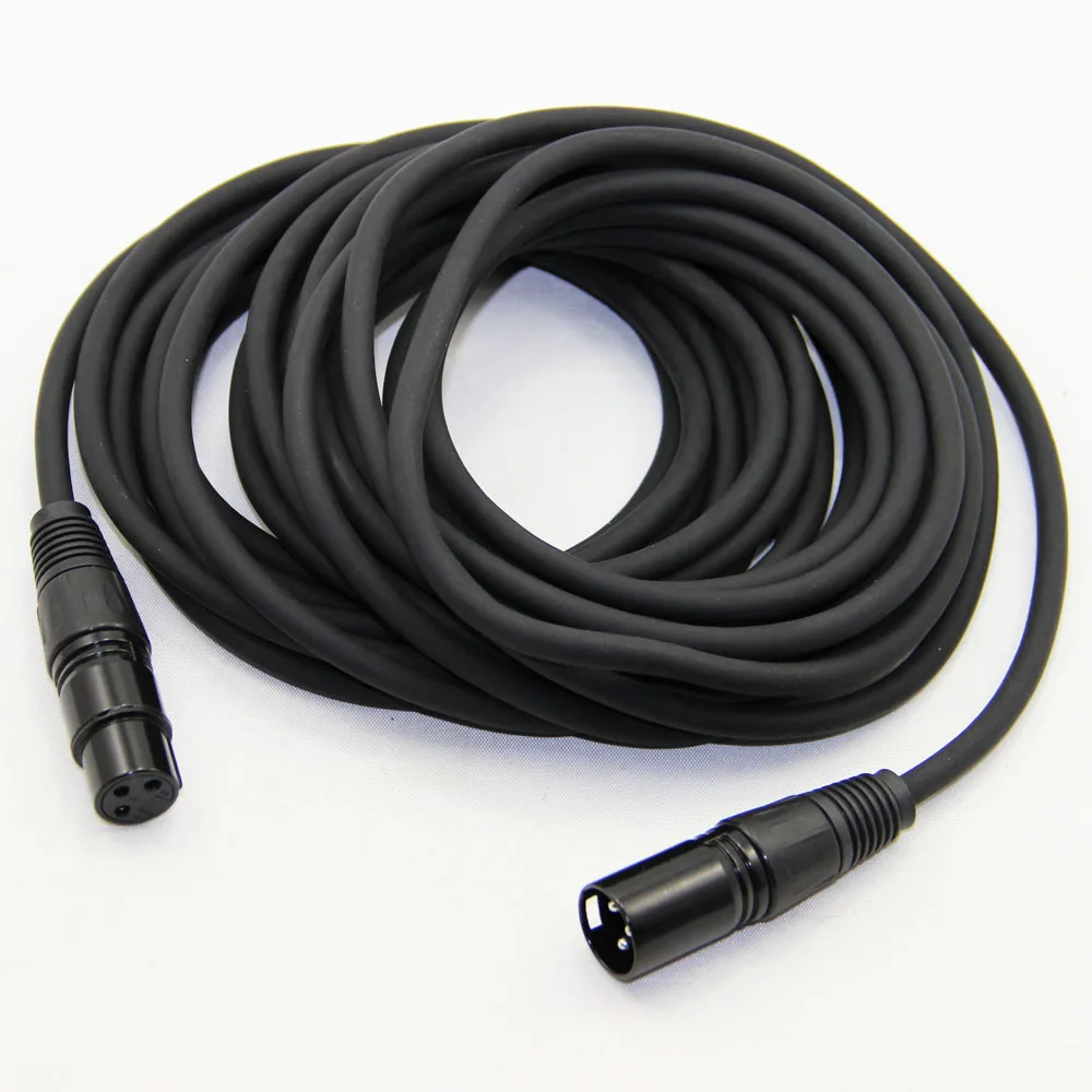 XLR Cable Male to Female M/F Audio Cable For Microphone Mixer TPE Material+OFC Copper 1m 1.8m 3m 4.5m 5m 6m 7.6m 10m 15m 20m