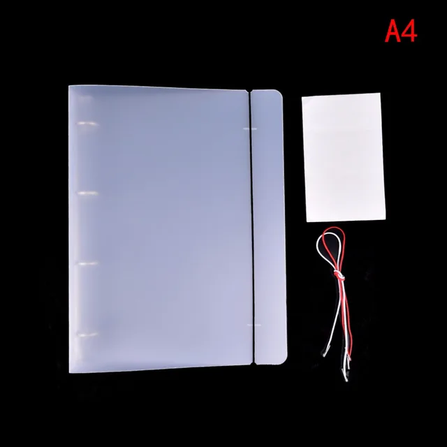 plastic clip file folder classic transparent simple notebook loose