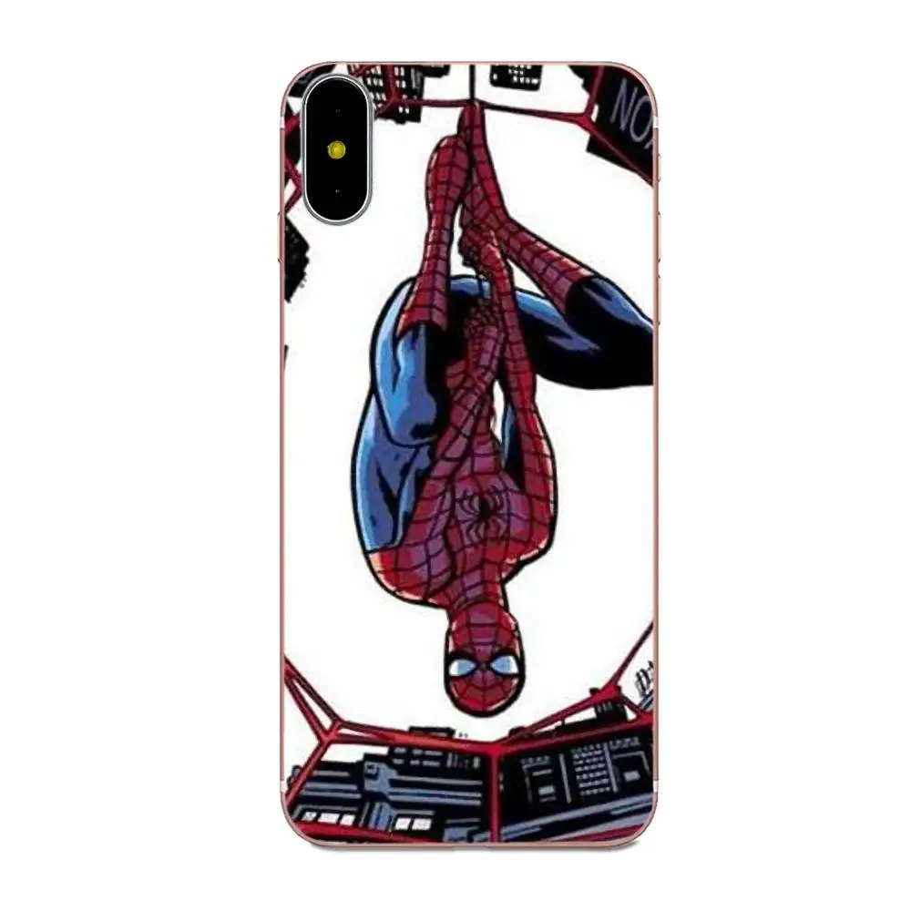 Мягкий чехол для мобильного телефона Marvel Captain Spider Huawei Honor Mate Nova 2 6A 7A 7C 8C 8S 10 10i Y5 Y9 Lite