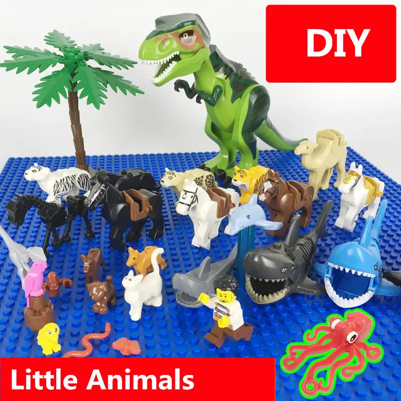 

Dubbi building blocks Animal minifigures compatible with Legoe small particle building blocks,for diy gift