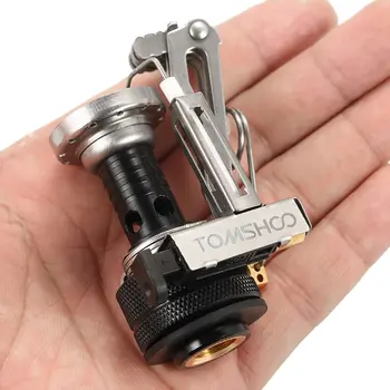 

TOMSHOO Mini Backpacking Canister Stove Camping Stoves Folding Outdoor Gas Stove Camping Outdoor Cooking Picnic Hiking Furnace
