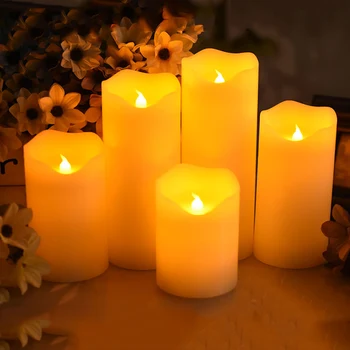 

flameless electrical paraffin wax led candle for wedding,holiday,halloween,Christmast decoration and lovely night light