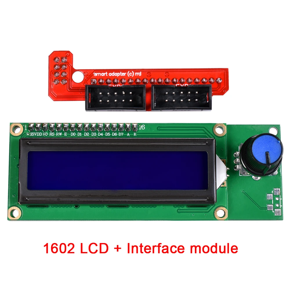 1602 LCD Display 3D Printer Reprap Smart Controller Reprap Ramps 1.4 2004 LCD Control display Module 1602 LCD Display 3D Printer Reprap Smart Controller Reprap Ramps 1.4 2004 LCD Control display Module