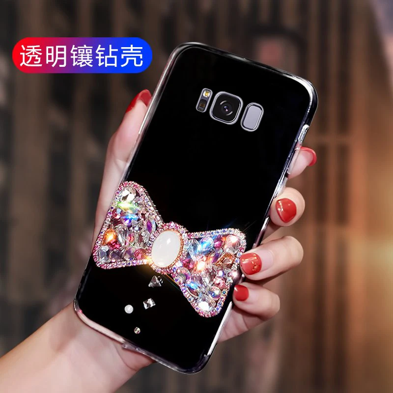 Он подходит для samsung S8 мобильного телефона прозрачный булавка с бантом со