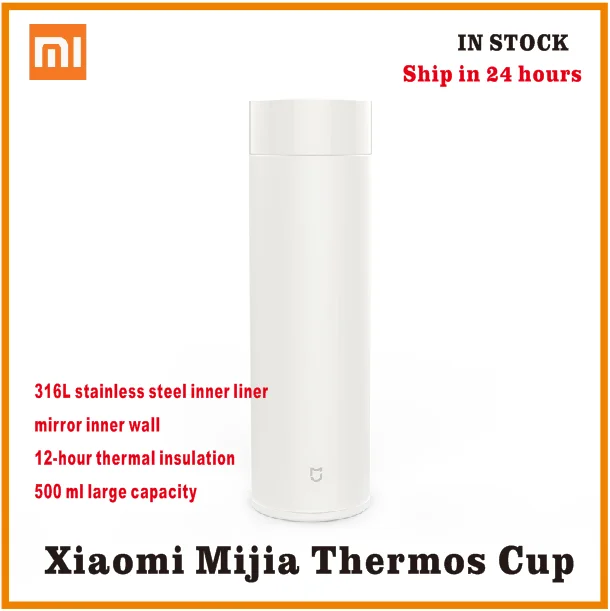 Термос xiaomi mijia 500 мл Термокружка 12 часов сохраняющая тепло холодная вода подарок