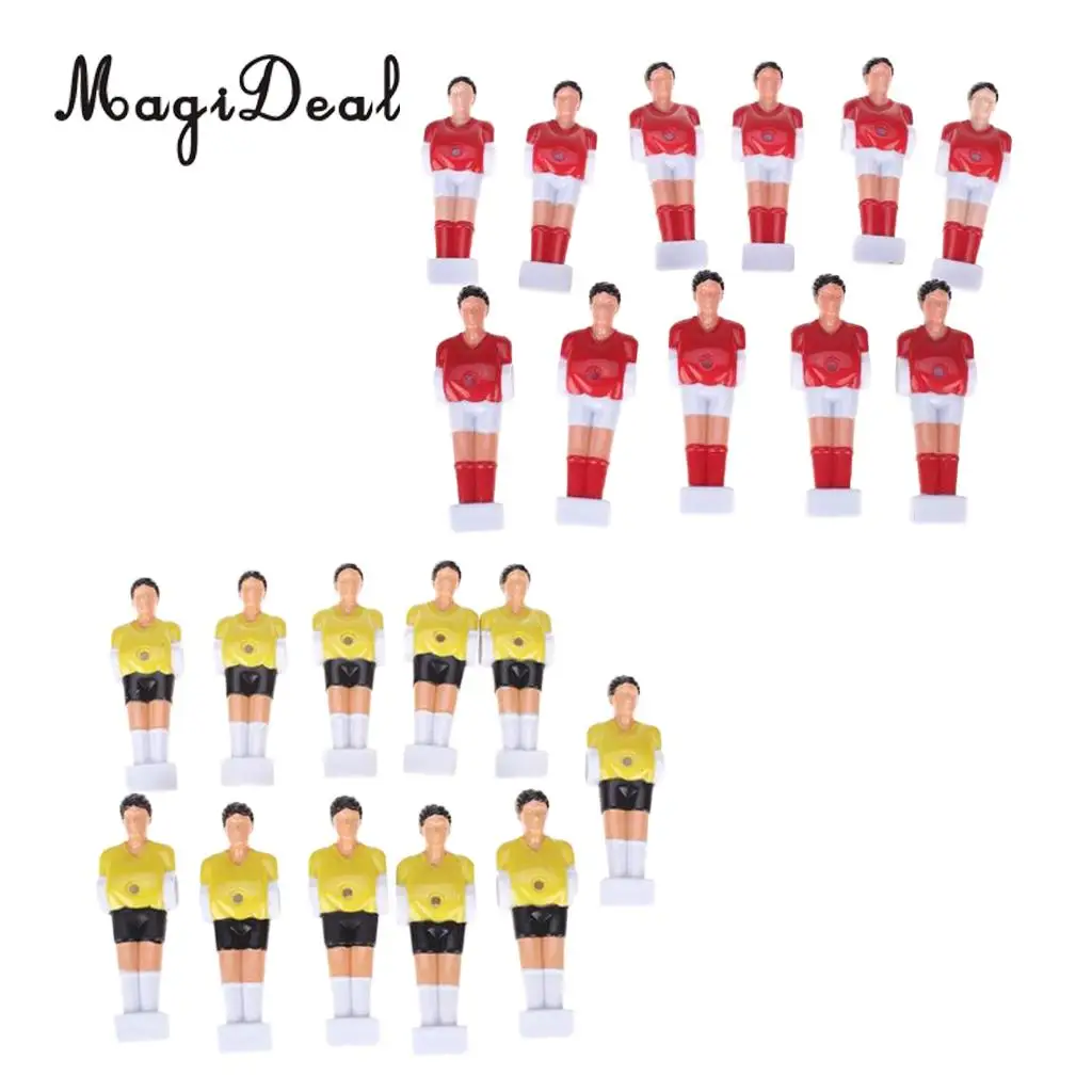 22 PCS Red & Yellow Foosball Men Table Soccer Player Indoor Game