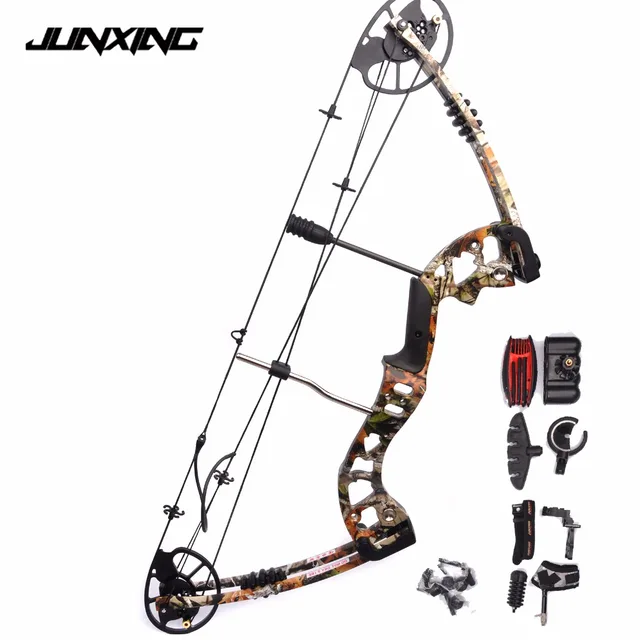  US $174.99 Color 70lbs Archery Compound Aluminum Alloy withBow Accessories Outdoor Hunting 