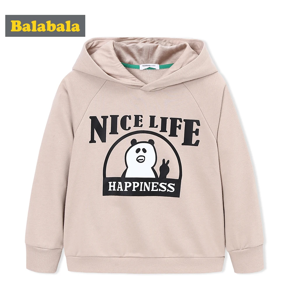 

balabala Sweatershirts For Children Boys 2018 New Autumn Boys Sports Clothes Kids Korean Prints Cute Sweaters Casual Pullover
