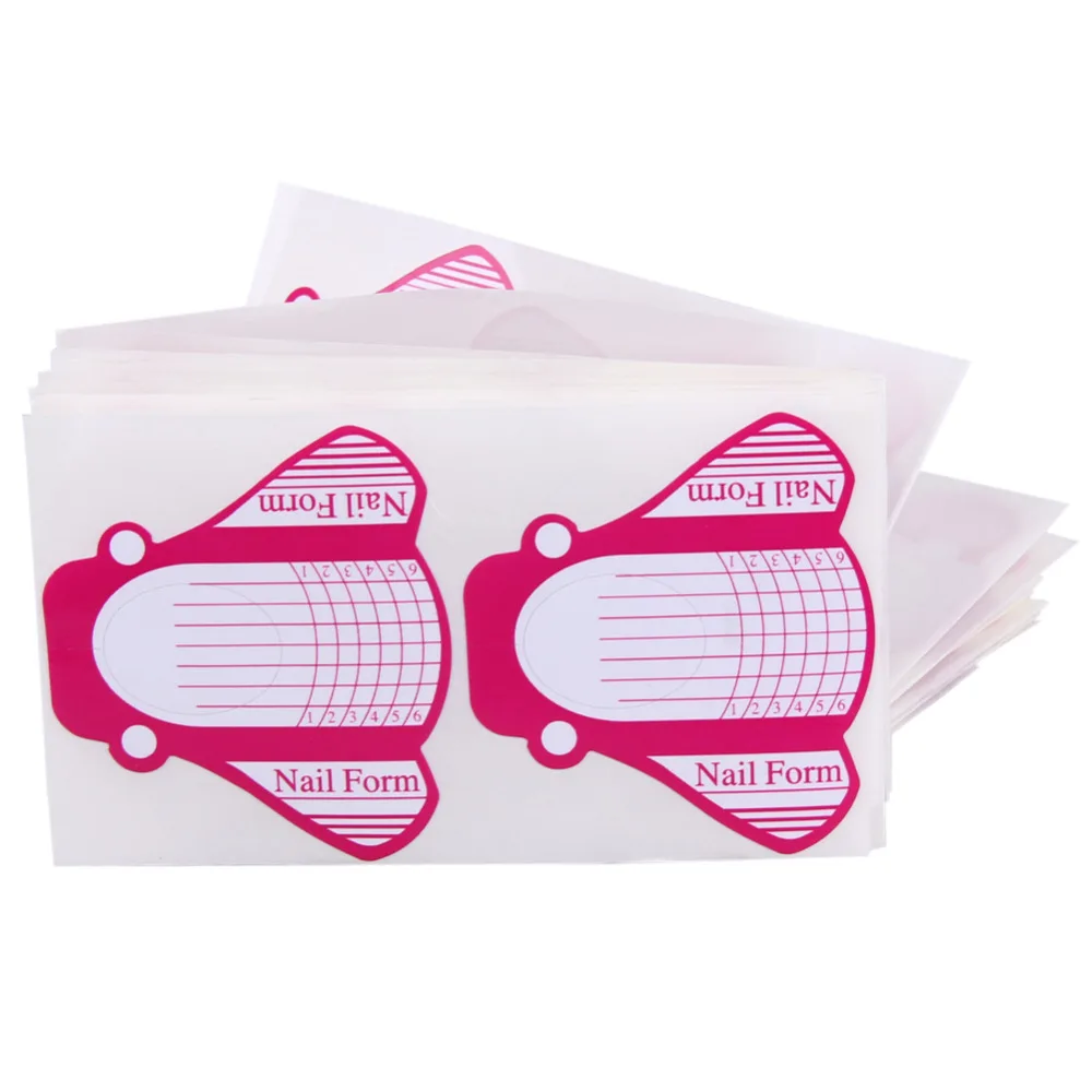 

50/100PCS Nail Form DIY Nail Art Extension Guide Forms Acrylic UV Gel Nail Art Tip Sticker Manicure Tips Shape Accessories