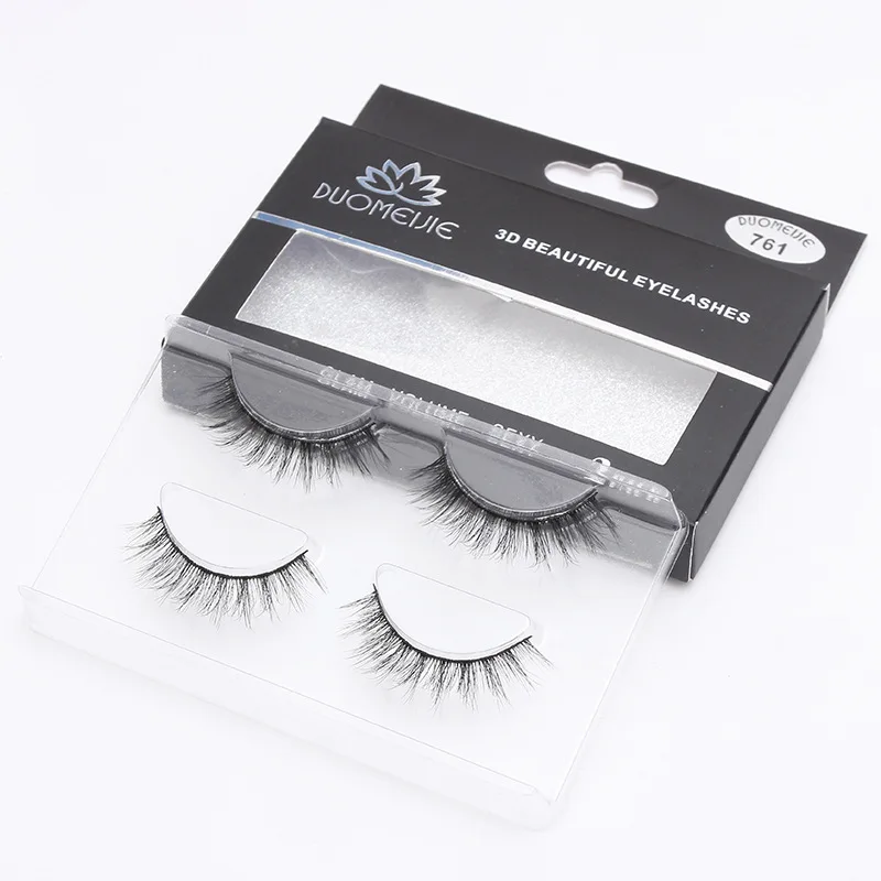 

2pairs fashion three-dimensional eye makeup false eyelashes natural expansion extended curling makeup tools