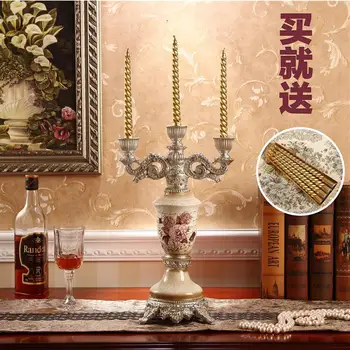 

modern minimalist wedding wedding props to decorate the living room feng shui ornaments Home Furnishing Candlesticks