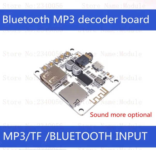 Карта Micro USB TF 3 7 в плата аудиоресивера Bluetooth беспроводной стерео звуковой модуль