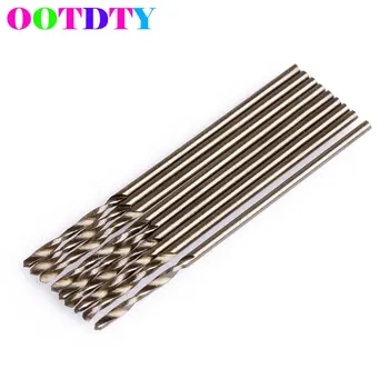 

10Pcs/lot 1mm M35 Triangle Shank HSS-Co Cobalt Twist Drill Spiral Drill Bit Set
