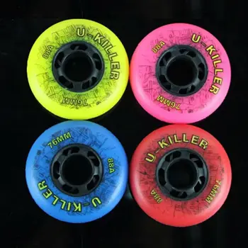 

free shipping roller skates wheel braking wheel 88A U-killer wheels