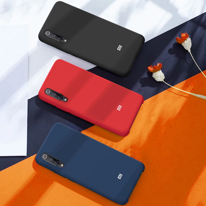 Xiaomi Mi 9 Case Liquid Silicone Soft Protection Back Cover Xiaomi Mi 9 Transparent Case Redmi Note 7 Pro 7S Shockproof Case