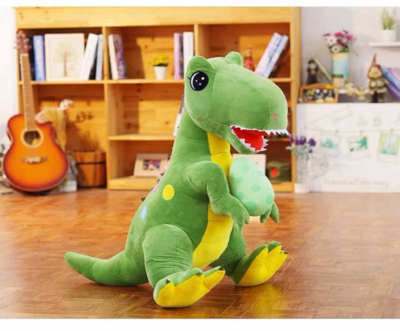 Dorimytrader large pop anime Tyrannosaurus rex plush toy huge stuffed cartoon dinosaur doll Dinosaur Eggs christmas gift 63inch 160cm DY61854  (11)