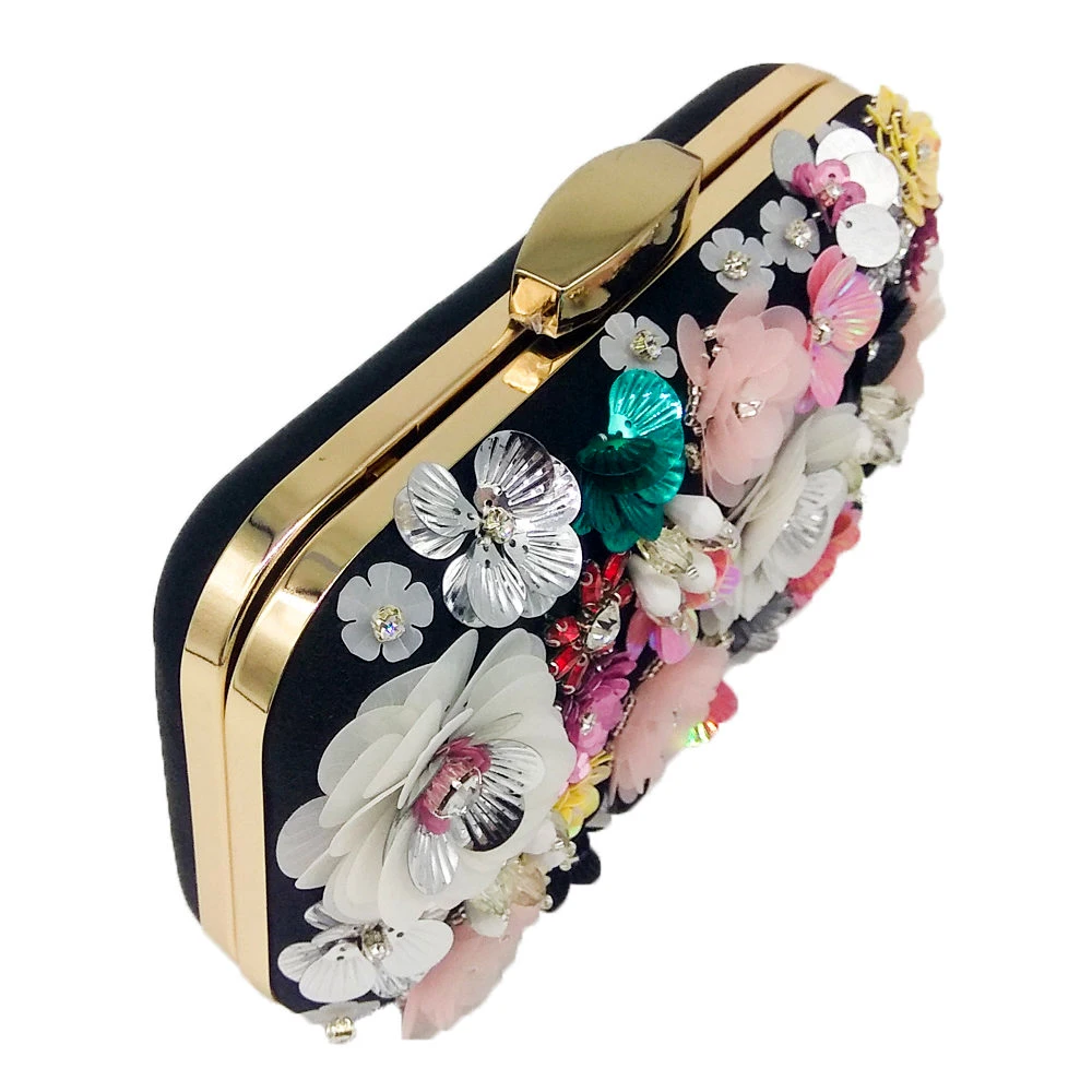 Boutique De FGG Socialite Women Flower Evening Bags Wedding Party Bridal Beaded Purse Crystal Clutch Handbag Bolso Fiesta Mujer Boutique De FGG Socialite Women Flower Evening Bags Wedding Party Bridal Beaded Purse Crystal Clutch Handbag Bolso Fiesta Mujer
