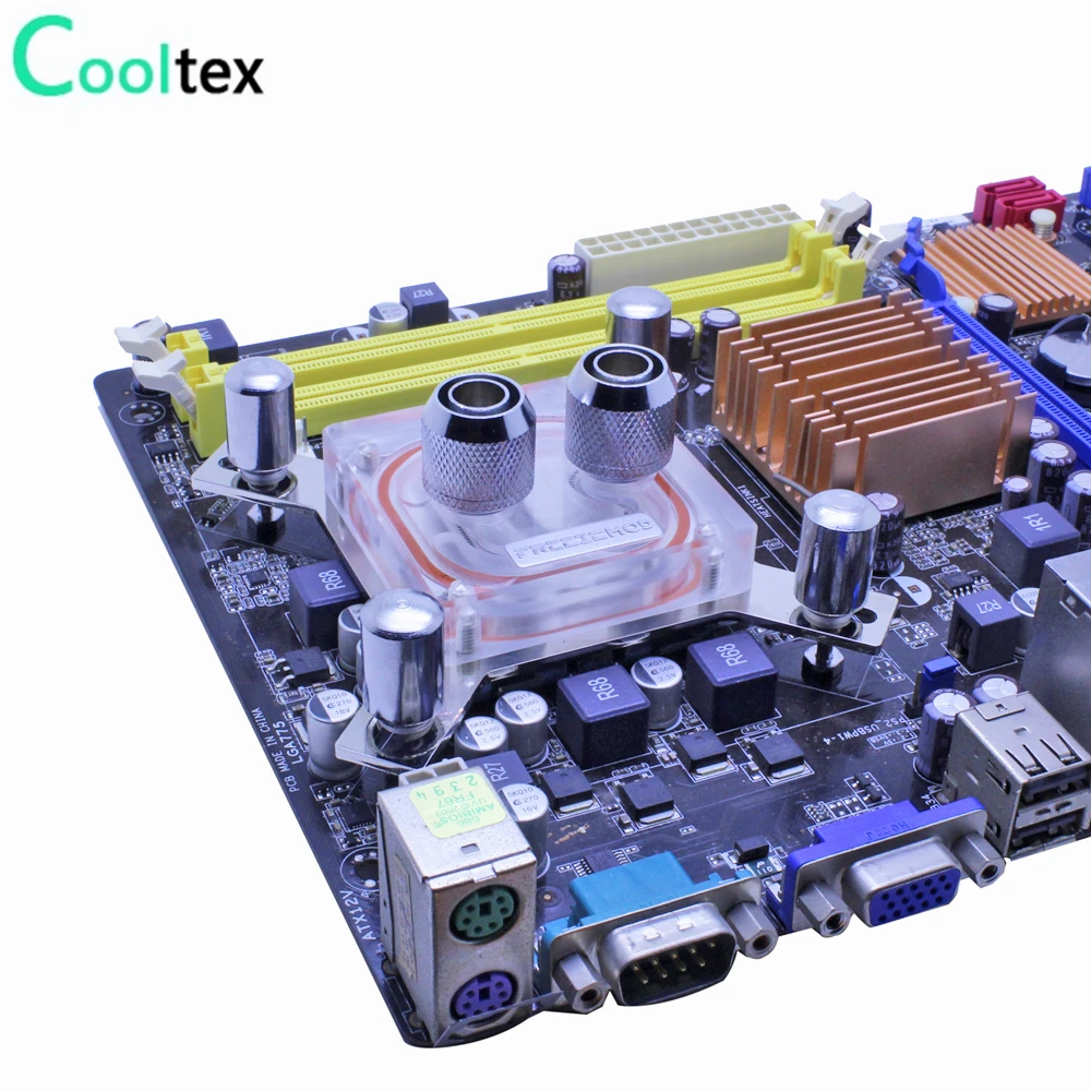 Waterblock-radiador com Bloco de Refrigeração a Água para Processador Intel Lga 775 115x 1366 2011 X99 X79 Diy Ventiladores e resfriadores - Imagem 3