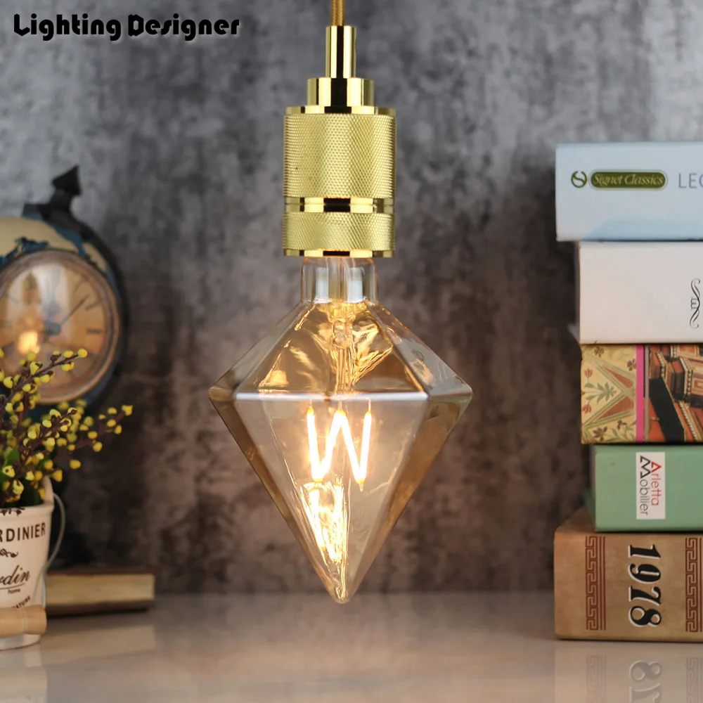 Diamond edison LED light bulb design M filament novelty filament lamp