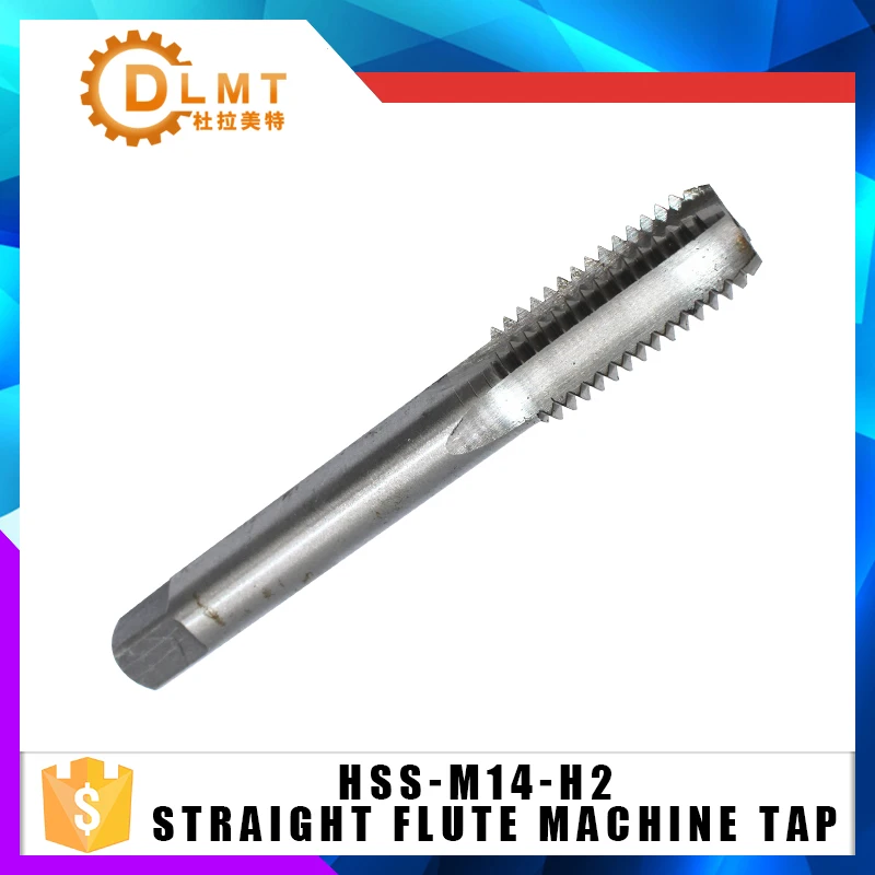 2pc M14 Straight Flute Machine Screw Taps Thread M14x1.25 M14x1 M14X1.5 ...