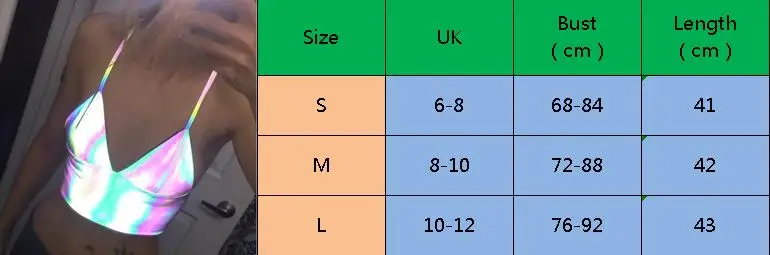 Новинка, Женский светоотражающий Повседневный жилет с v-образным вырезом, безрукавка, безрукавка, летний короткий топ, рубашка, топы