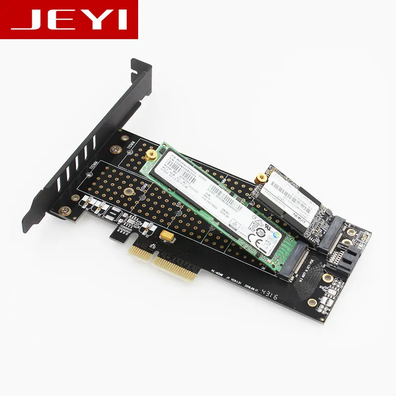 JEYI SK6 M.2 NVMe SSD NGFF для PCIE X4 адаптер M ключ B двойной интерфейс Поддерживаемые карты PCI