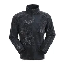 Женская тактическая флисовая куртка с длинным рукавом 1/4 на молнии