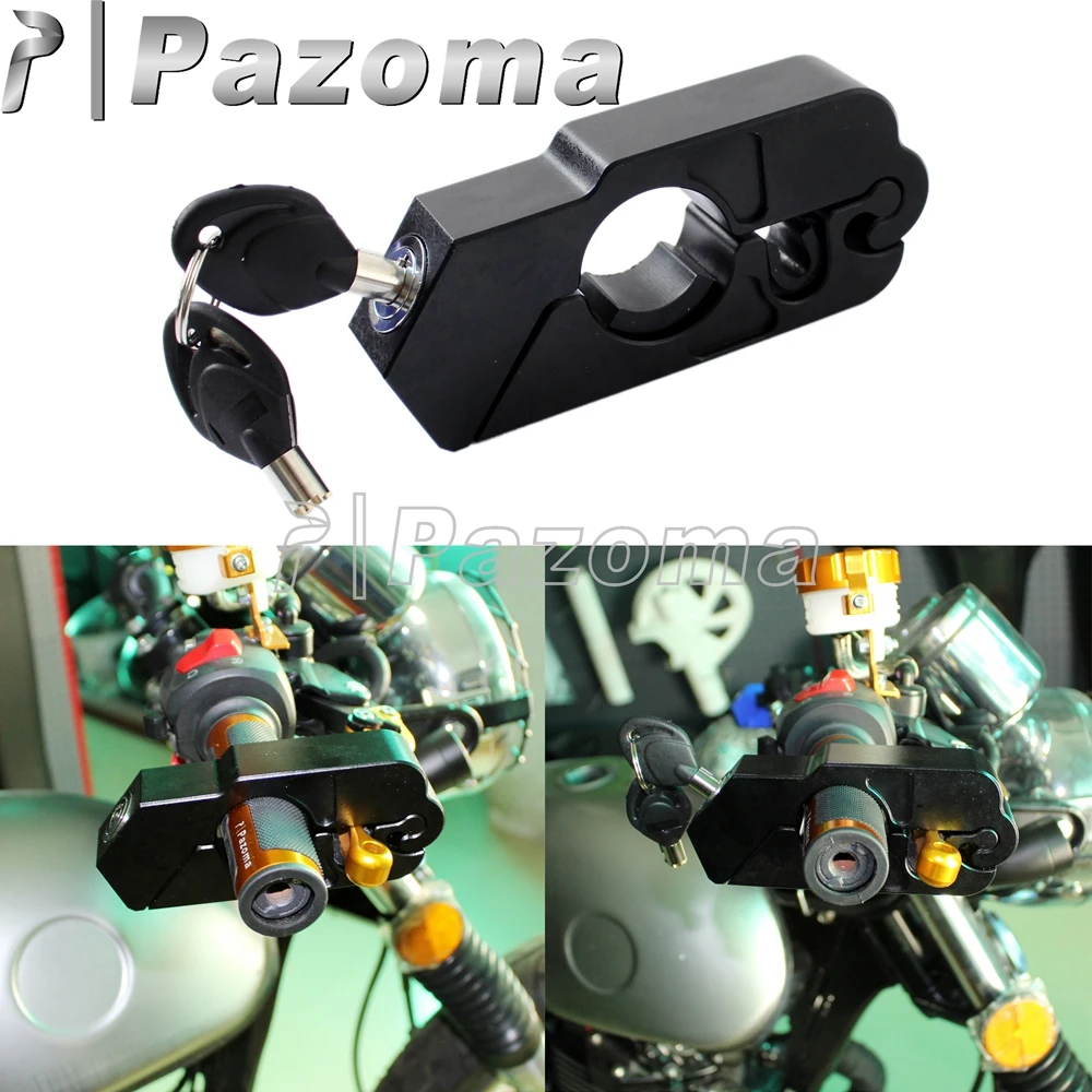 CNC Motorcycle Aluminum Handlebar Grip Brake Lever Throttle Security