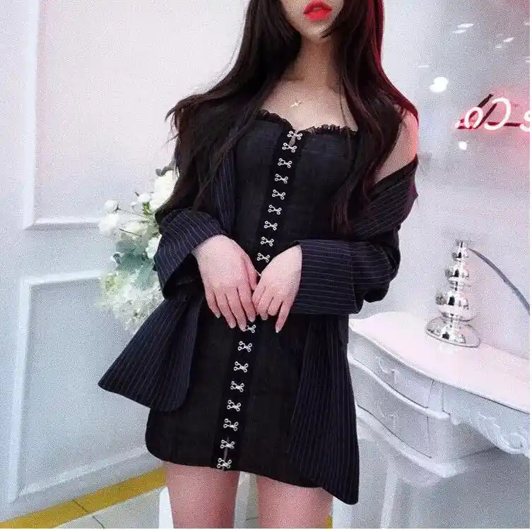 button up jumper dress