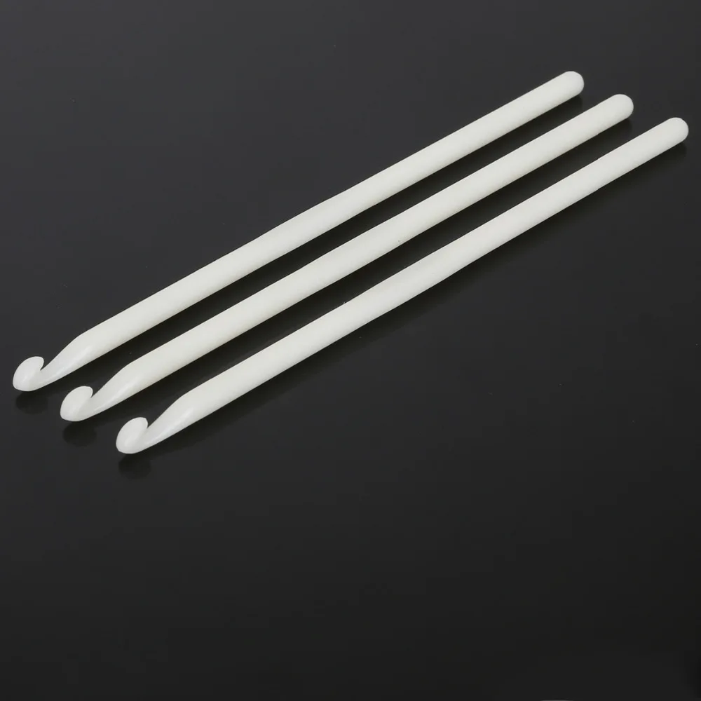 3 шт. пластиковые спицы для вязания 3/4/5/6/7/8/9/10 мм|handled crochet hooks|knitting needleswhite hook |