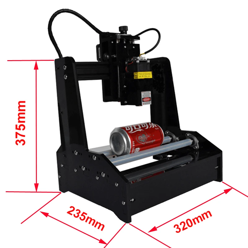 Small Cylindrical Laser Engraving Machine 15w Can Engrave Cylindrical Stainless Steel Automatic DIY Cutting Plotter CNC Router