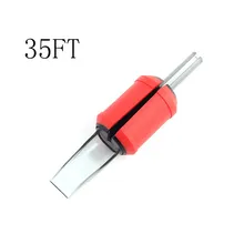 35f) 20 штук 30 мм Одноразовые квартира/Magnum Труб Красный Мягкие силиконовые татуировки сцепление прозрачный Пластик трубки точное комбо бесплатно