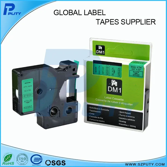 Special Offers compatible DYMO D1 tape 9mm black on green dymo 40919 for dymo labelmanager label printers Special Offers compatible DYMO D1 tape 9mm black on green dymo 40919 for dymo labelmanager label printers